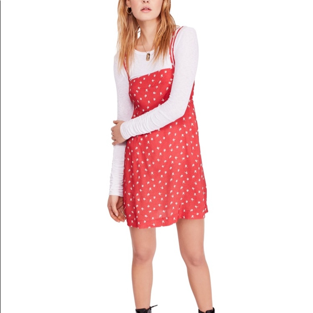 NWT Free People Wild Child Printed Mini Dress